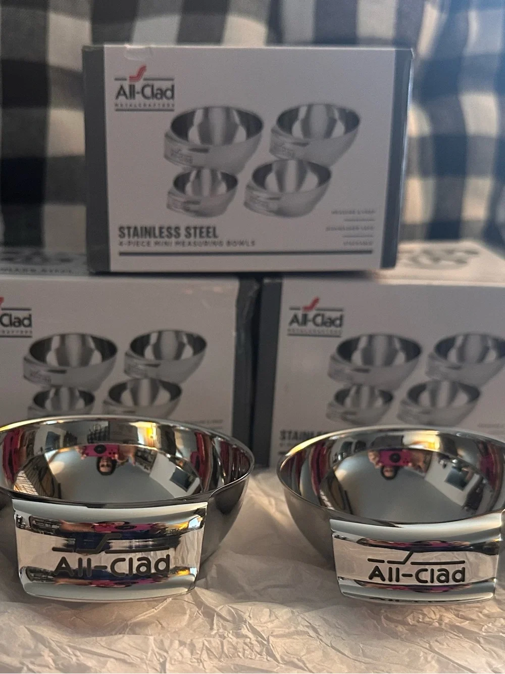 All-Clad Stainless Steel 4-Piece Mini Measuring Bowls